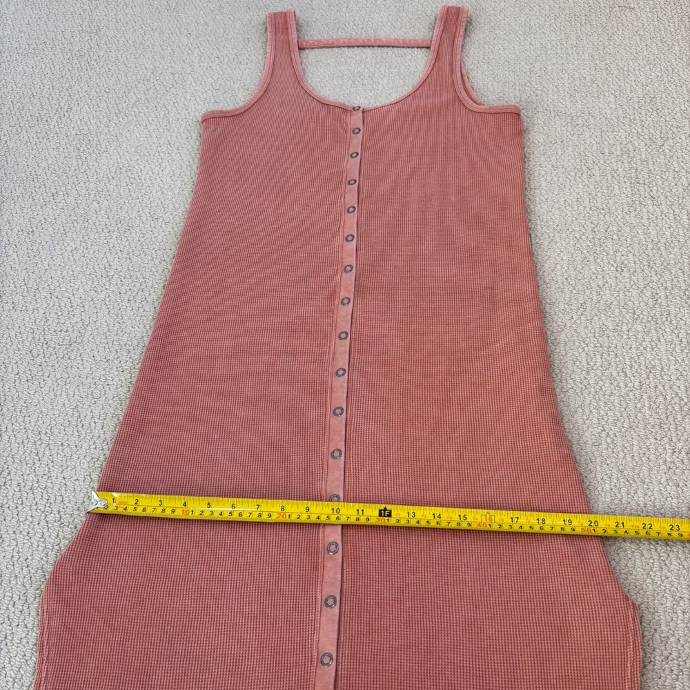 Daily Practice by Anthropologie Rose Waffle Knit Button Front Midi Dress Small - Picture 10 of 16